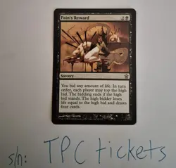 Pain's Reward card - Saviors of Kamigawa - Magic MTG - NM - TCG Value $8.50 - Image 1