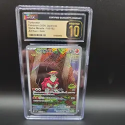 CGC 10 Pristine Turtonator 105/102 AR Art Rare Stellar Miracle sv7 Pokemon Card - Image 1