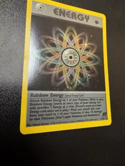Rainbow Energy 17/82 Team Rocket Holo 1st Edition LP Pokemon Card - Image 2