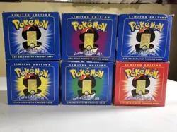 (6) Pokemon 23k Burger King Gold Plated Trading Card Set - 5 Blue box, 1 Red NIB - Image 2