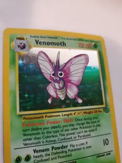 Venomoth Jungle Set Holo Pokemon Card Base WOTC - Image 2