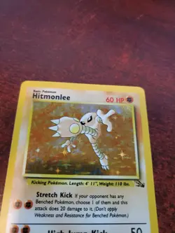 Hitmonlee Fossil Holo Pokemon Card Base WOTC NM - Image 5