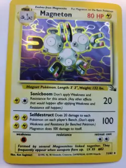 Magneton Fossil Holo Pokemon Card Base WOTC NM - Image 1