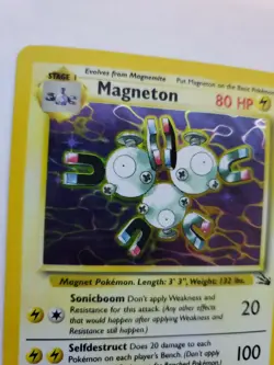 Magneton Fossil Holo Pokemon Card Base WOTC NM - Image 3