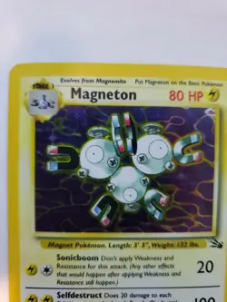 Magneton Fossil Holo Pokemon Card Base WOTC NM - Image 4