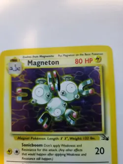 Magneton Fossil Holo Pokemon Card Base WOTC NM - Image 5
