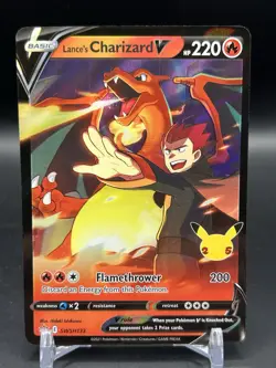 Pokemon Lance's Charizard V SWSH133 SWSH: Sword & Shield Promo Cards Holo - Image 1