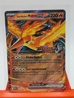 Team Rocket's Moltres ex - (Destined Rivals Stamp) 031/182 Miscellaneous Cards & - Image 2
