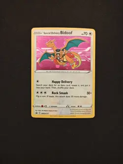 Special Delivery Bidoof SWSH177 SWSH: Sword & Shield Promo Cards Holo - Image 1