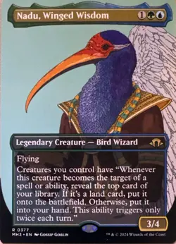 Nadu, Winged Wisdom (Borderless) R Modern Horizons 3 377 NM - Image 1