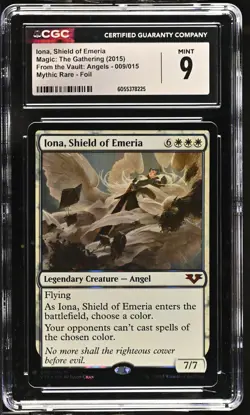 IONA, SHIELD OF EMERIA From the Vault: Angels Foil Mythic CGC 9 MTG - Image 1