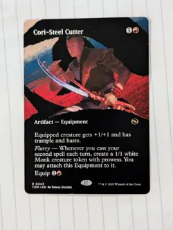 1x MTG Cori-Steel Cutter (Borderless) - Tarkir: Dragonstorm (TDM) #343 - Magic - Image 1