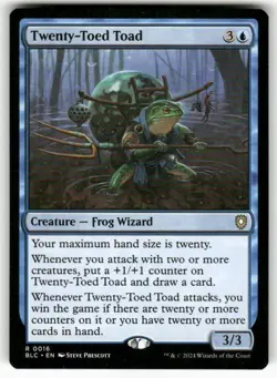 Twenty-Toed Toad 16 NM MTG Commander: Bloomburrow Magic - Image 1