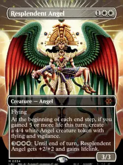 The Lost Caverns of Ixalan #334 Resplendent Angel (Borderless) - Image 1