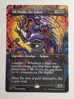 Ob Nixilis, the Fallen, NON-FOIL - Secret Lair Encyclopedia of Magic MTG - Image 1