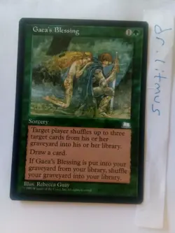 1x Gaea's Blessing Weatherlight MTG Great Condition - Image 1