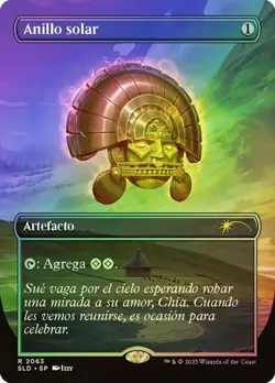 1x NM FOIL SPANISH Sol Ring MTG Secret Lair SV Anillo solar - Image 1