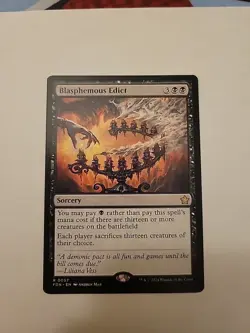 MTG - Blasphemous Edict- Foundations- Regular Rare - Image 1