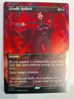 Deadly Rollick (Borderless) Commander Masters Foil - Image 1