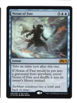 Magic the Gathering Nexus of Fate M19 Buy A Box Promo Foil NM - Image 1