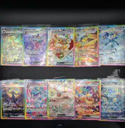 Korean Terastal Festival Eevee Evolution SAR Full Set 10 Cards Lot - Image 2