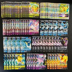100 Eevee Series V Vster Vmax Holo Arts Lot Set Pokemon Japanese Cards W434 -437 - Image 1