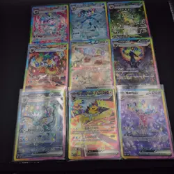 Korean Terastal Festival Eevee Evolution SAR Full Set 9 Cards Lot - Image 2