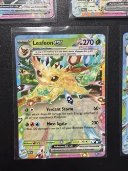 Pokemon TCG Prismatic Evo EX Lot Glaceon, Eevee, Leafeon, Umbreon, Vaporeon EX - Image 3