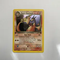 Pokemon TCG Dark Charizard 4/82 1st Edition Holo Team Rocket (English) - Image 1