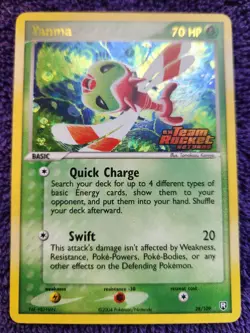 Yanma 28/109 Team Rocket Returns Stamped Reverse Holo Rare Pokemon *NICE* - Image 1