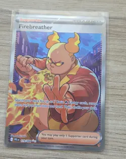 Pokemon Phantasmal Flames Firebreather 119/094 Full Art Trainer Ultra Rare NM - Image 1