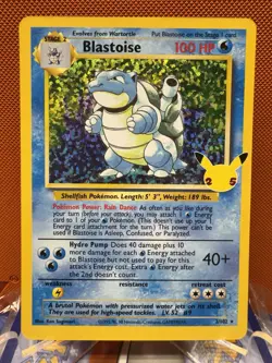 Pokemon Blastoise 2/102 Classic Collection Celebrations - NM - Image 1