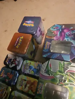 Lot Of 32 Pokemon tins from Different Sets EMPTY TIN ONLY - Image 5