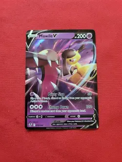 Pokemon: Mawile V #70/195 Ultra Rare Silver Tempest Holo Rare 2022 - MINT - E121 - Image 1