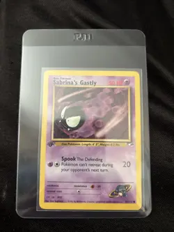 Sabrina's Gastly Gym Heroes Common LP Pokemon 093/132 1st Edition - Image 1