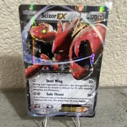 Pokemon Scizor EX 76/122 Breakpoint Ultra Rare Holo Basic 170HP EN - Image 1