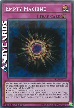EMPTY MACHINE • (Macchina Zero Ein) • Segreta • BLRR EN027 • 1Ed • YUGIOH! - Image 1