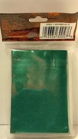 YU GI OH, Green Duelist Card Protector Sleeves With YUGIOH Name On Them, New - Image 2