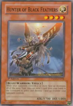 3 x Hunter of Black Feathers (TSHD-EN038) - Common - Near Mint - Image 1