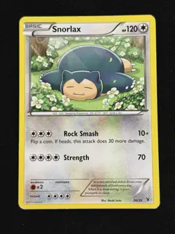 Snorlax #26/39 - Pokemon TCG - XY Kalos Starter Set - LP - Image 1