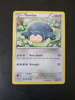 Pokemon TCG Snorlax 26/39 XY Kalos Starter Set Non-Holo Card - Image 1