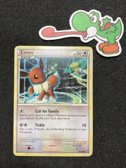 48/90 EEVEE Common Pokemon TCG HGSS HS UNDAUNTED - Dents - Image 1