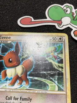 48/90 EEVEE Common Pokemon TCG HGSS HS UNDAUNTED - Dents - Image 3