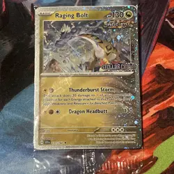 SWIRL Pokemon Sealed Raging Bolt 111/142 Stamped Stellar Crown Cosmos Holo Rare - Image 1