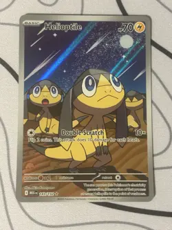 Pokemon TCG Mega Evolution Helioptile 143/132 Illustration Rare Near Mint - Image 1