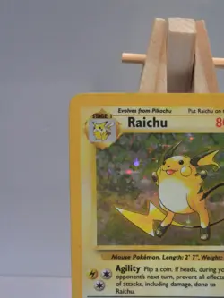 Raichu 14/102 Pokemon Card TCG Base Set Unlimited Holo - Image 3
