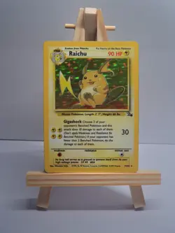 Raichu 14/102 Pokemon Card TCG Base Set Unlimited Holo - Image 1