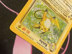 Raichu 14/102 Base Set Holo Pokemon Card Vintage Pokemon TCG WOTC - Image 4