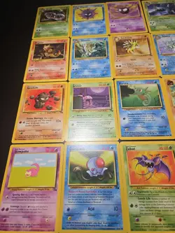 1999 Pokemon FOSSIL SET Unlimited Edition COMPLETE Non Holo UNCOMMON COMMON Lot - Image 5