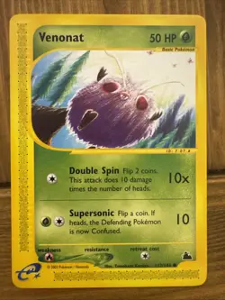 Pokemon TCG - Venonat 112/144 Skyridge E Series 2003 - MINT CONDITION! - Image 1